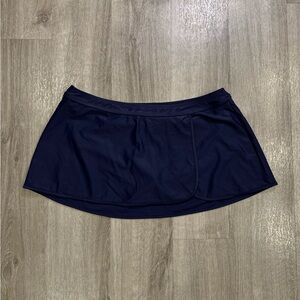 Jaclyn Smith Swimsuit Bottoms Swim Skirt Women Size 14 Navy Blue Swimwear Beach